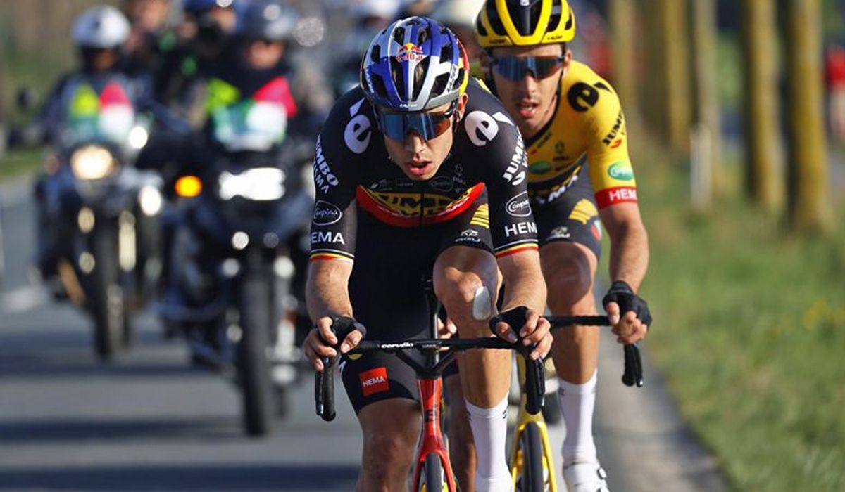 Wout Van Aert, baja para el Tour de Flandes tras dar positivo por COVID Wout Van Aert, baja para el Tour de Flandes tras dar positivo por COVID