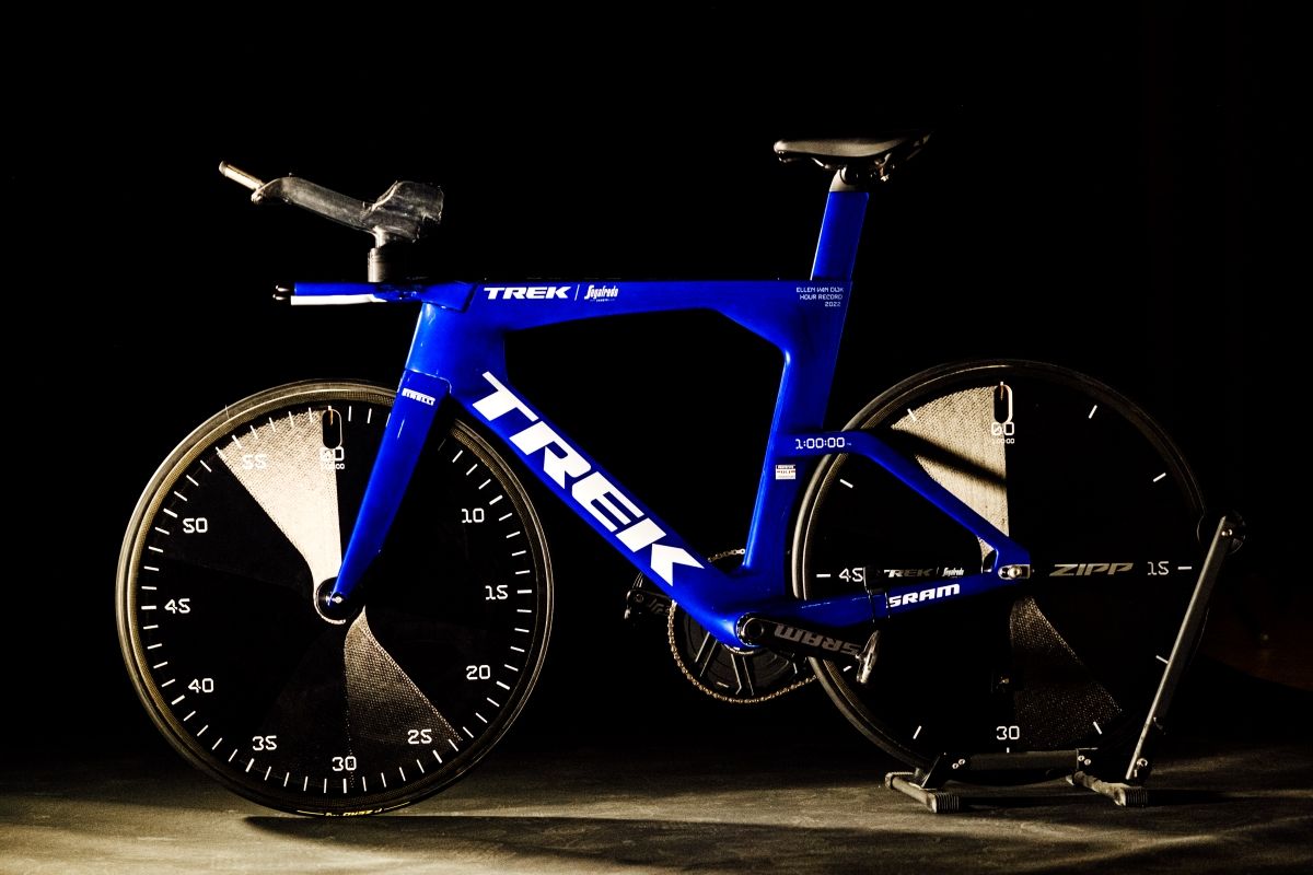 Ésta es la bicicleta que Ellen van Dijk utilizará en su intento de batir el récord de la hora. Ésta es la bicicleta que Ellen van Dijk utilizará en su intento de batir el récord de la hora.