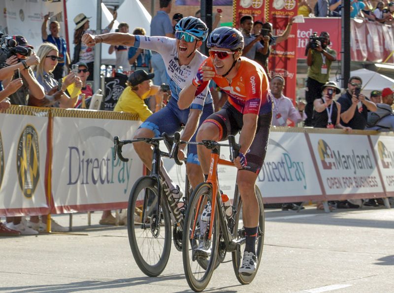 Imagen de la llegada de la Maryland Cycling Classic