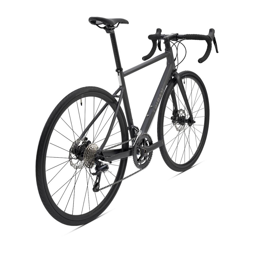 bicicleta carreteracicloturismo triban rc500 negro soraprowheel (1)