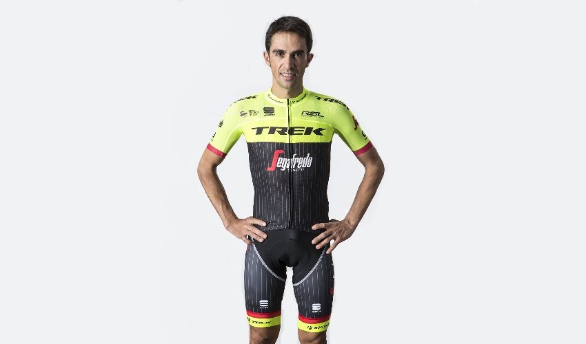 Alberto Contador ya viste los colores del Trek-Segafredo