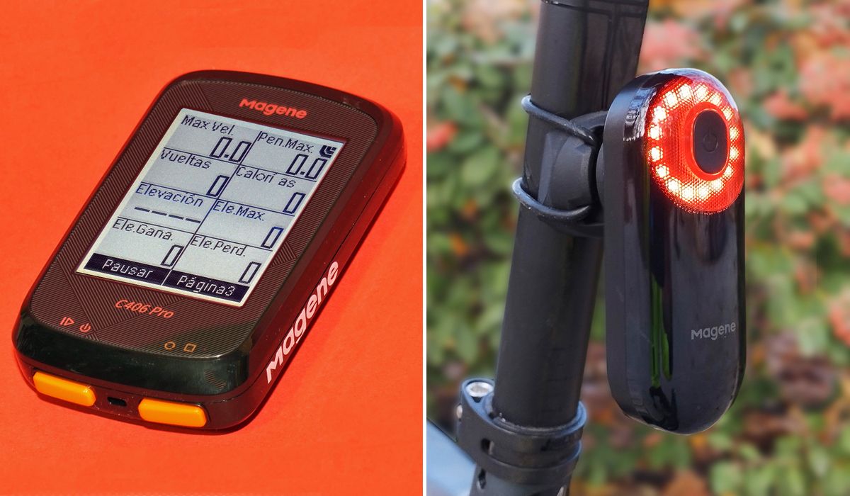 GPS Magene C406 Pro y Luz con radar Magene L508