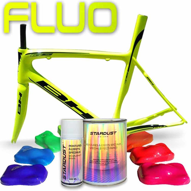 Pintura bicicleta fluorescente