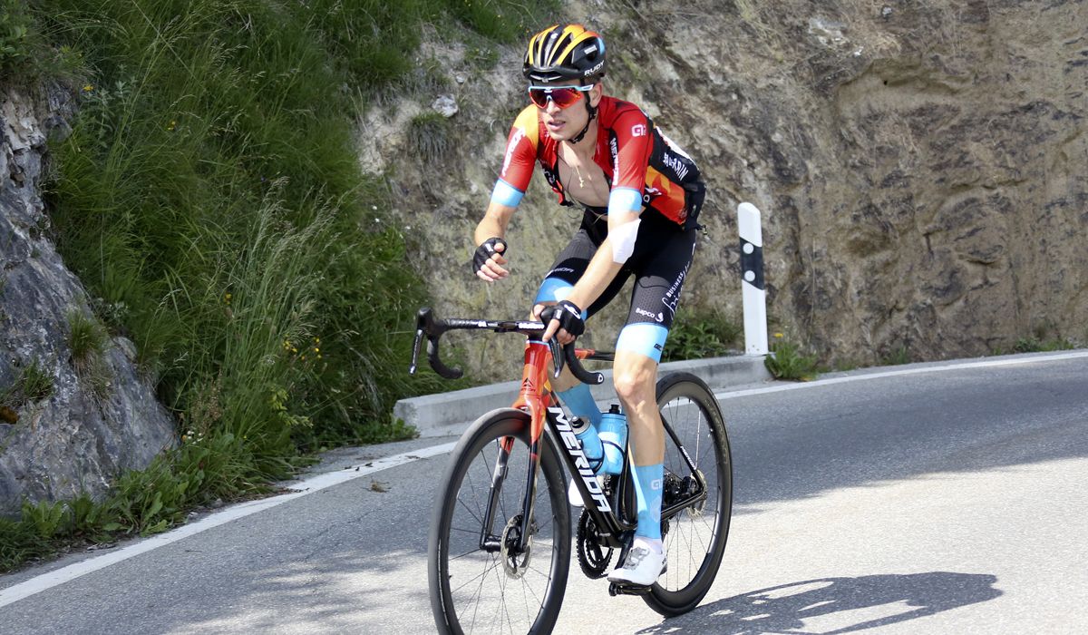 El suizo Gino Mäder en una imagen de la Vuelta a Suiza El suizo Gino Mäder en una imagen de la Vuelta a Suiza