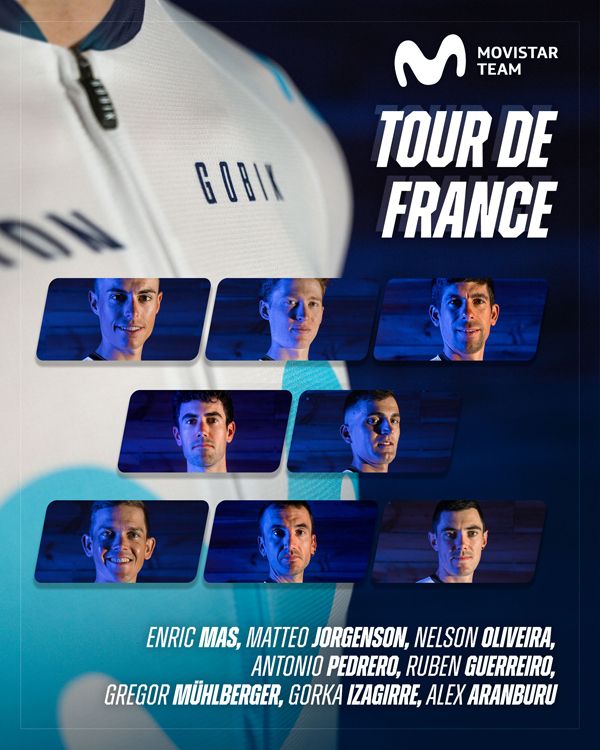 Cartel equipo Movistar Team Tour Cartel equipo Movistar Team Tour