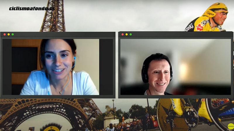 Lourdes Oyarbide y Joseba Beloki durante la entrevista
