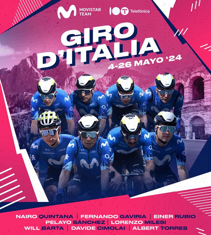 cartel Movistar Giro