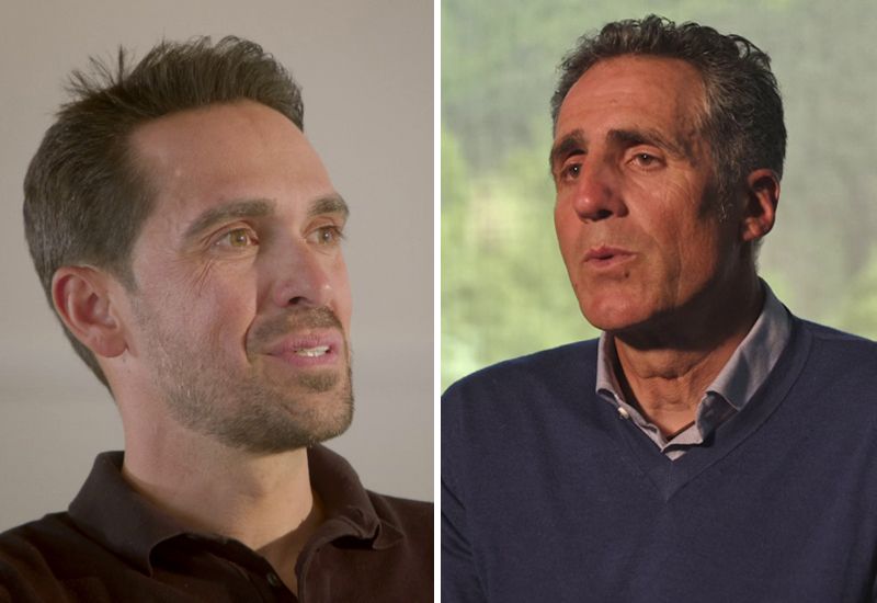Alberto Contador y Miguel Induráin