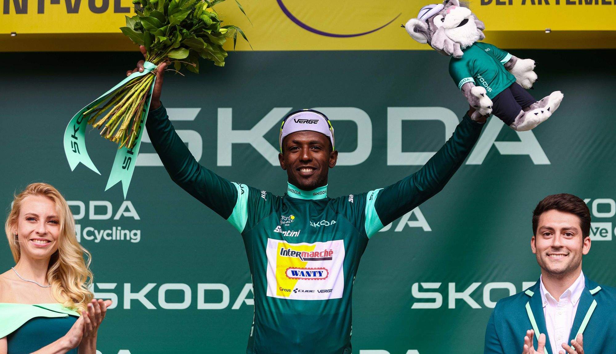 Biniam Girmay, nuevo maillot verde del Tour