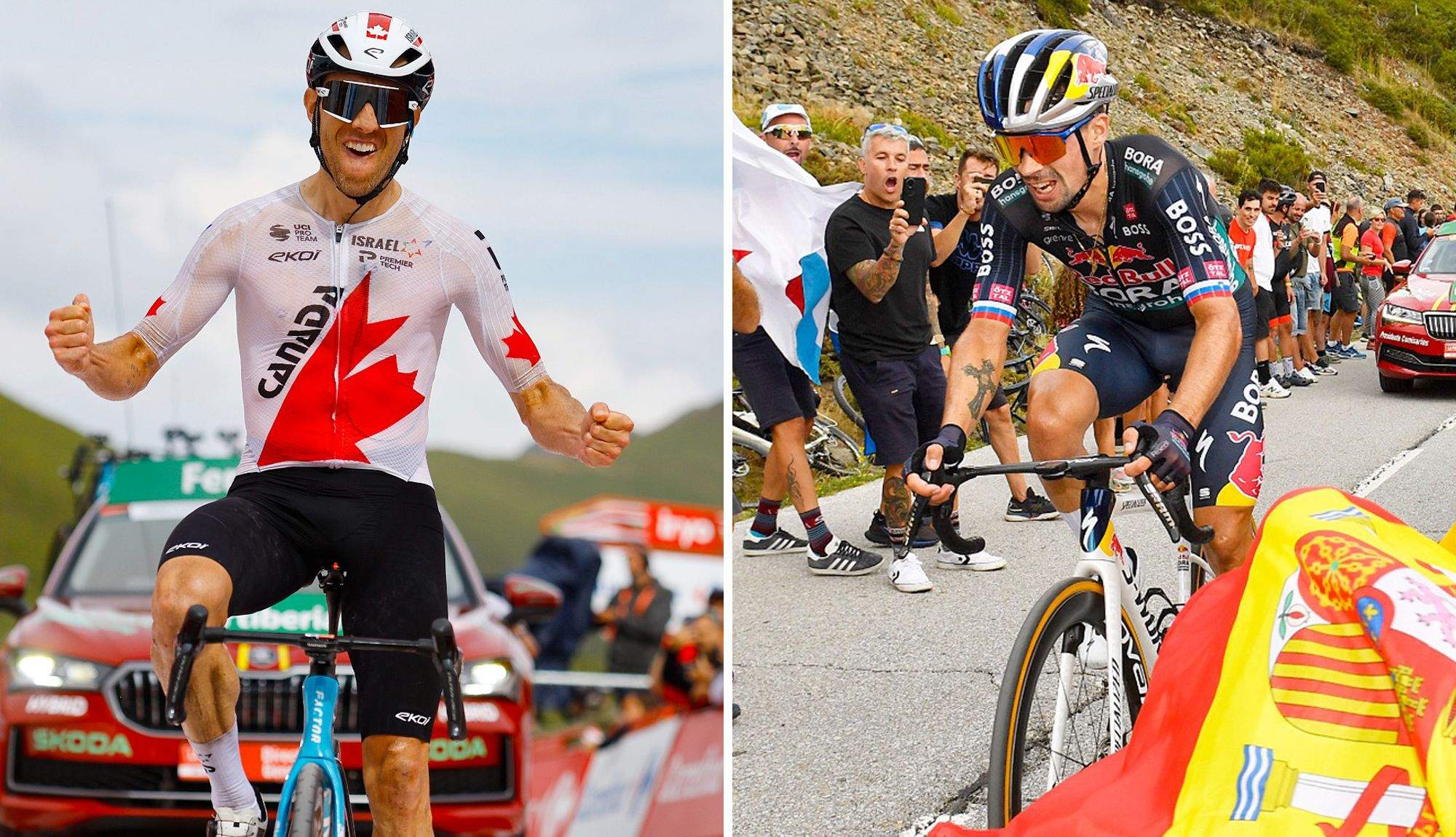 Michael Woods y Primoz Roglic, grandes triunfadores en Ancares Michael Woods y Primoz Roglic, grandes triunfadores en Ancares