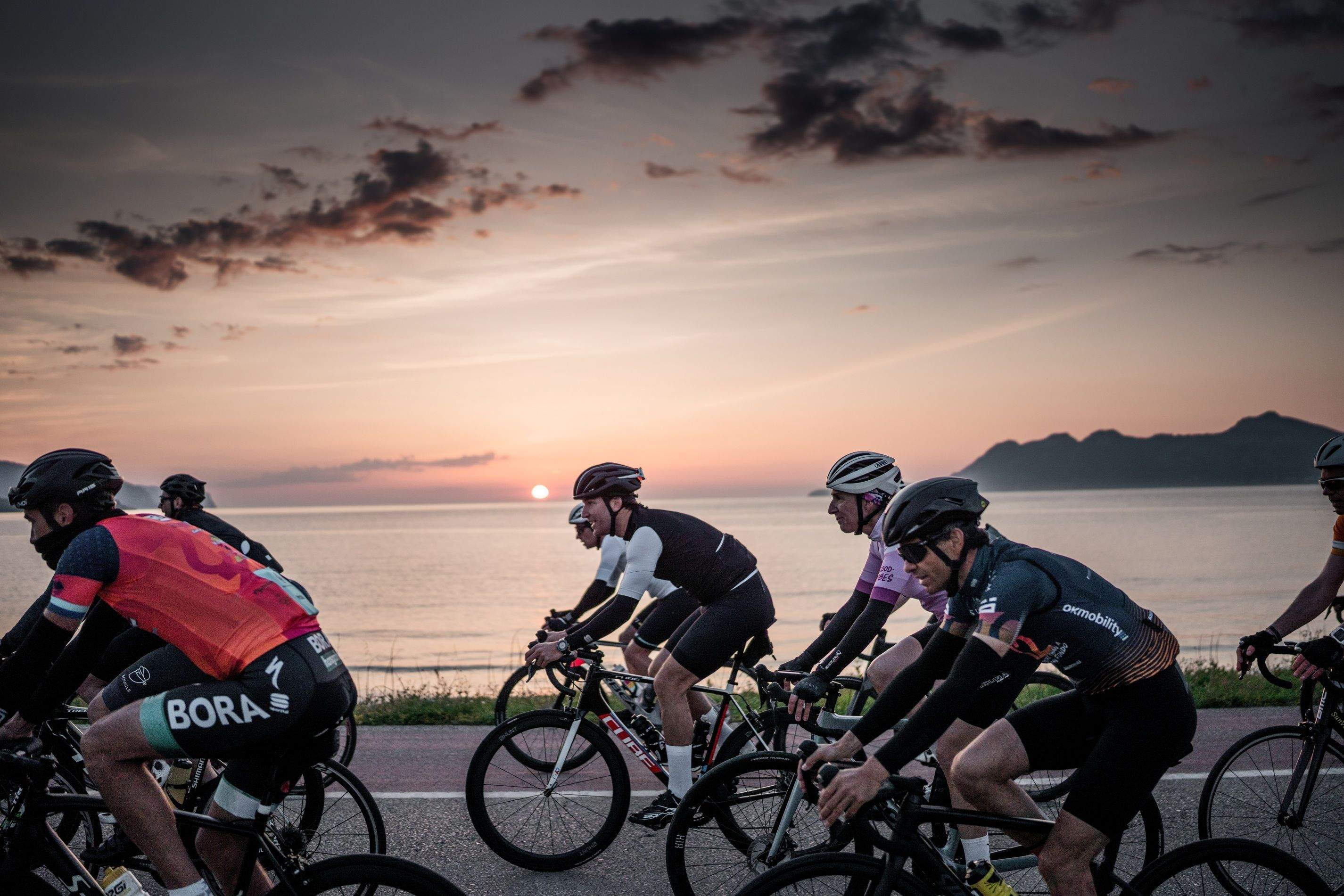 Imagen de los primeros kilómetros de la última edición de la Mallorca 312