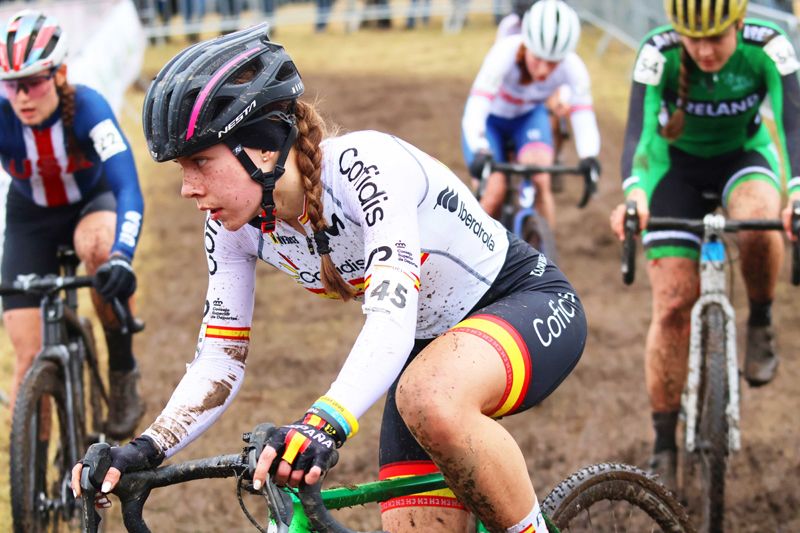 La gallega Lorena Patiño en liza durante el Mundial de Tabor 2024