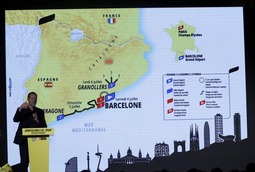 Imagen de la presentación del comienzo del Tour de 2026 en Barcelona Imagen de la presentación del comienzo del Tour de 2026 en Barcelona