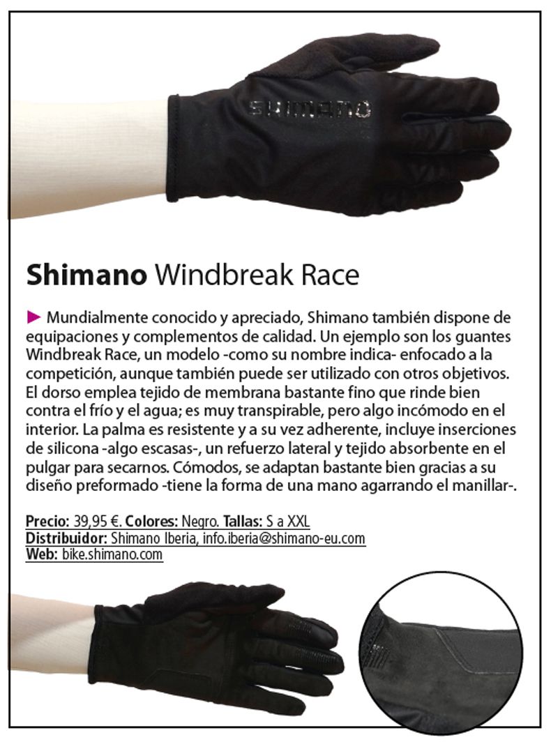 15 Shimano guantes 15 Shimano guantes