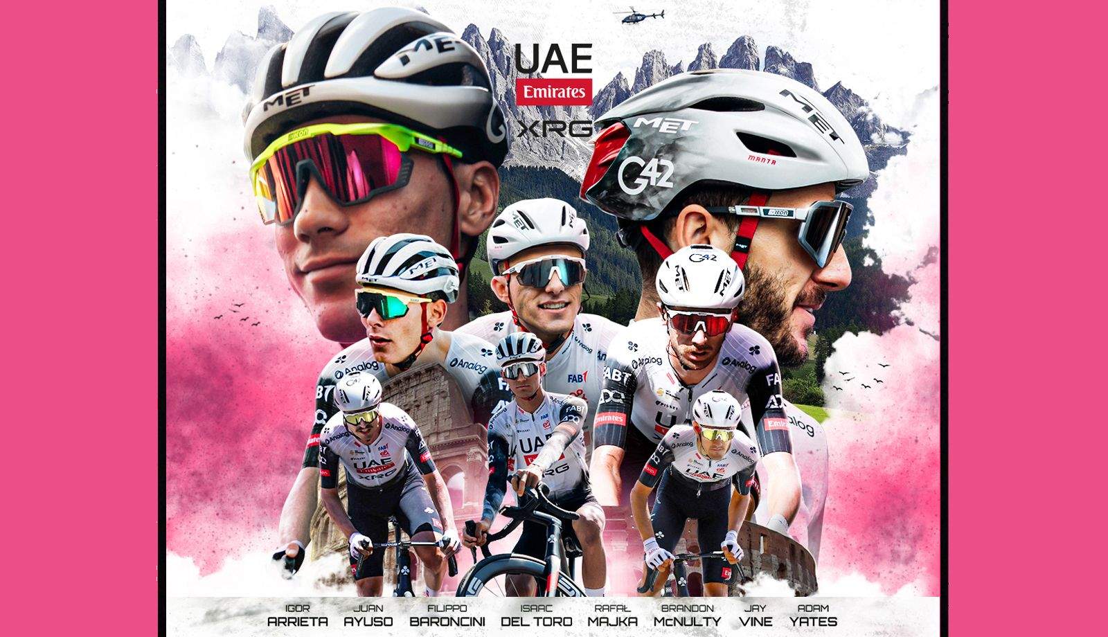 Alineación del UAE Team Emirates para el Giro de Italia Alineación del UAE Team Emirates para el Giro de Italia