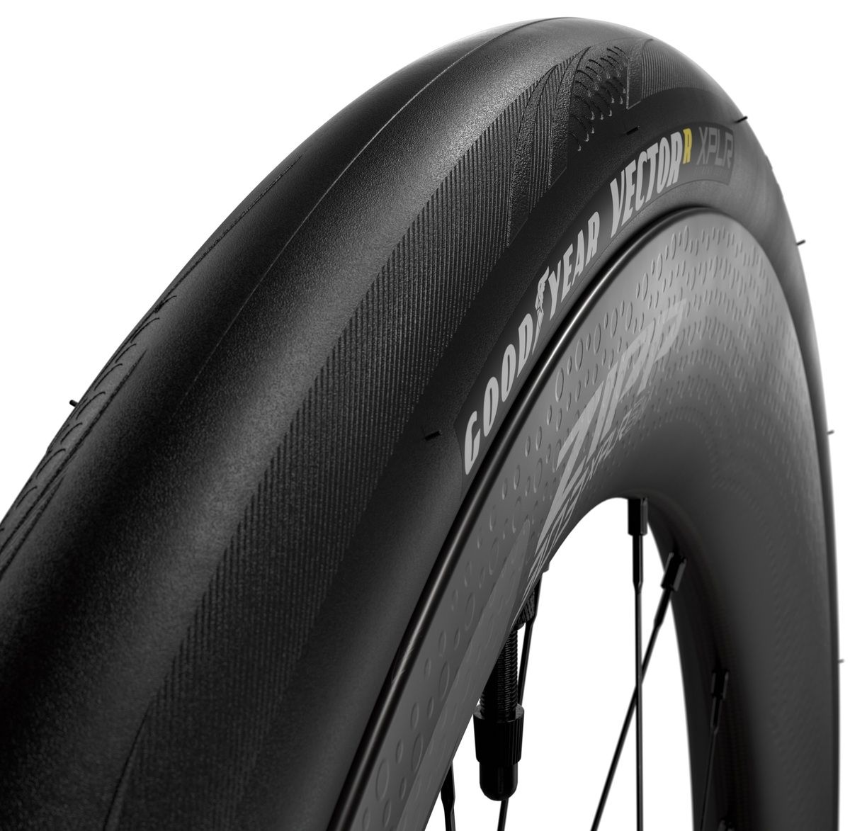 El nuevo neumático Goodyear Vector R XPLR es un slick de 40 mm para ruedas ZIPP 303 XPLR