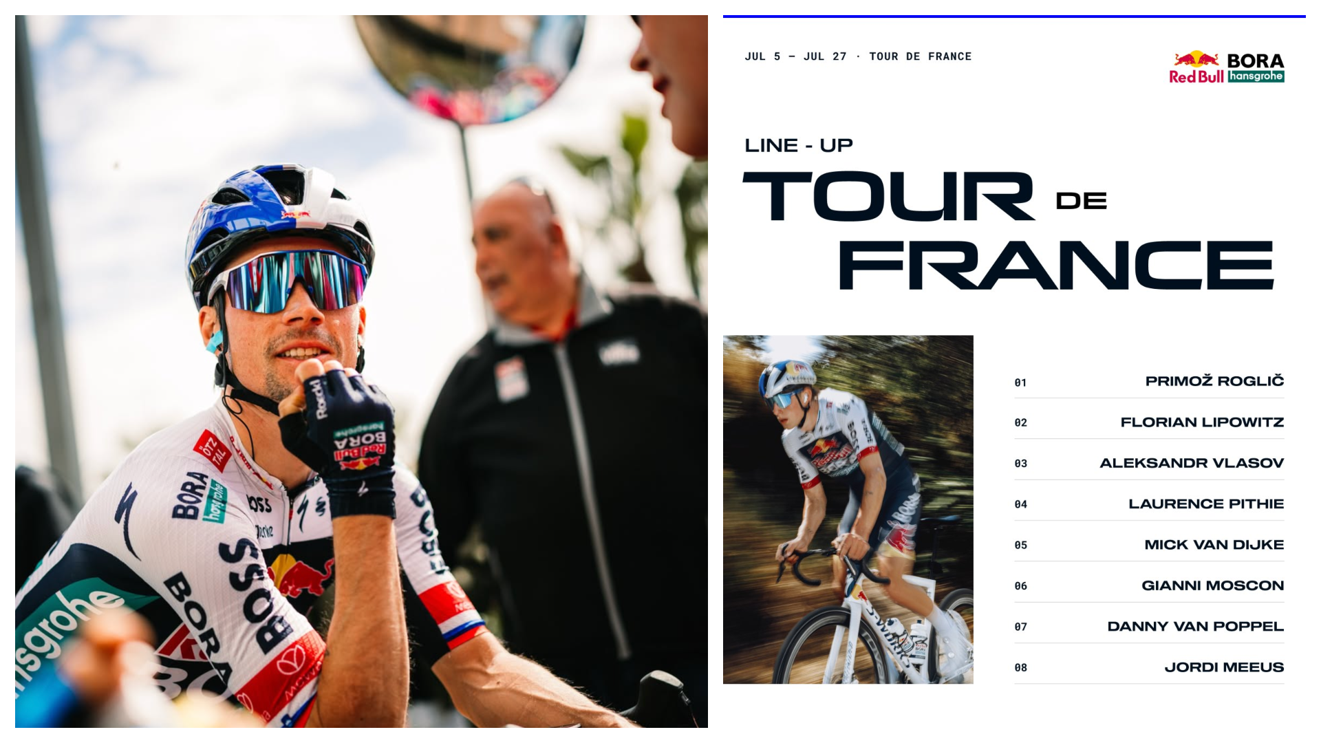 El Red Bull – BORA – hansgrohe de Primož Roglič para el Tour de Francia El Red Bull – BORA – hansgrohe de Primož Roglič para el Tour de Francia