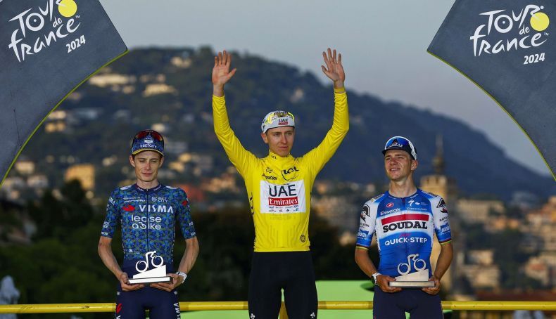 pogacar vingegaard y evenepoel podio del tour 2024 encabezan el cartel estelar del dauphine 2 790x454