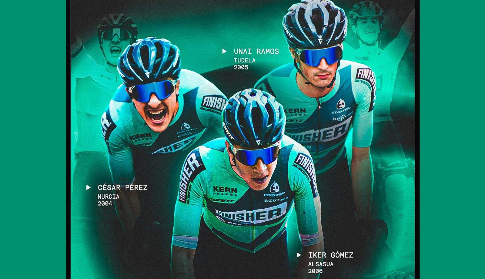 Iker Gómez, César Pérez y Unai Ramos, 'stagiaires' del Equipo Kern Pharma