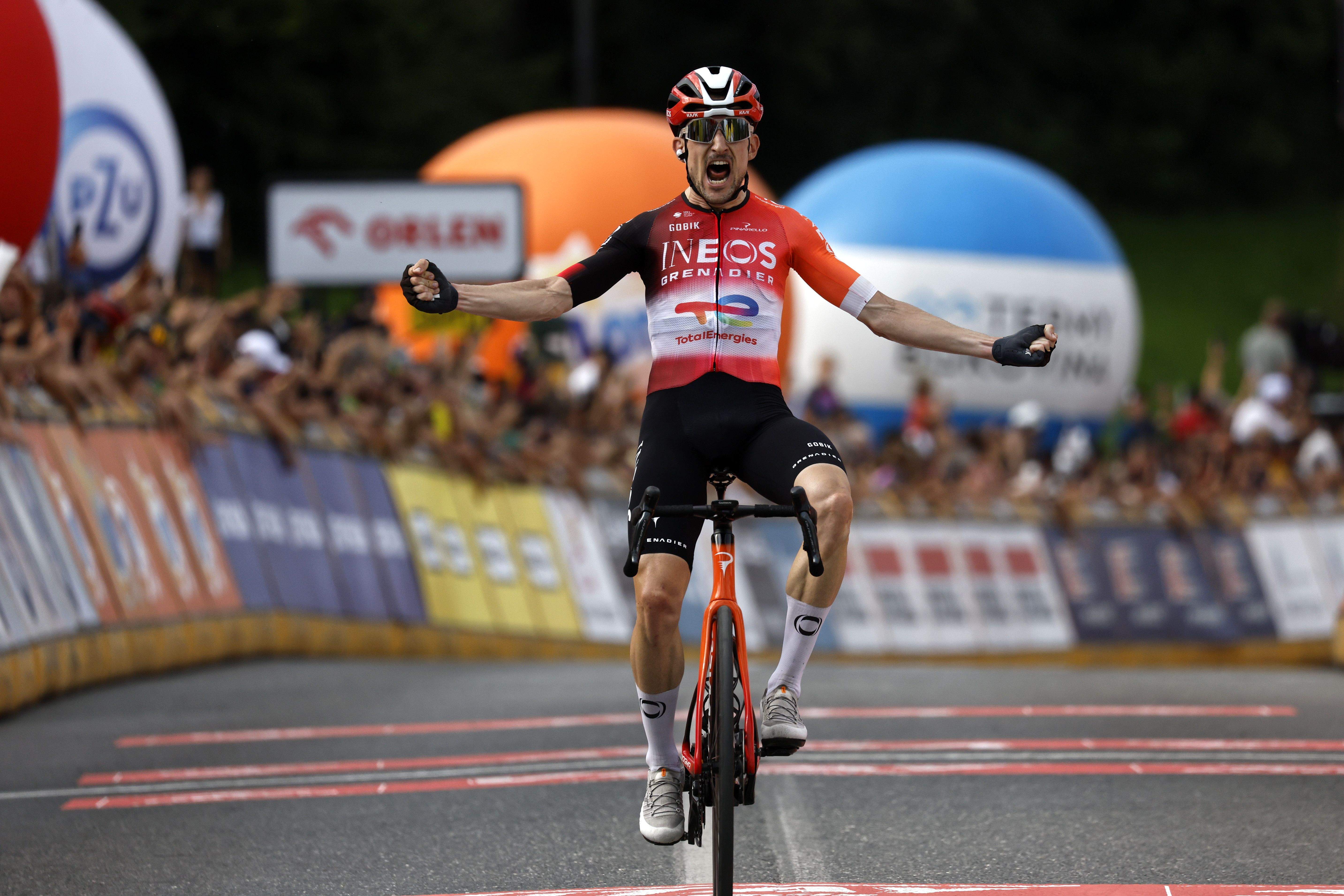 Victor Langellotti completa una jornada de ensueño: victoria de etapa y líder del Tour de Polonia