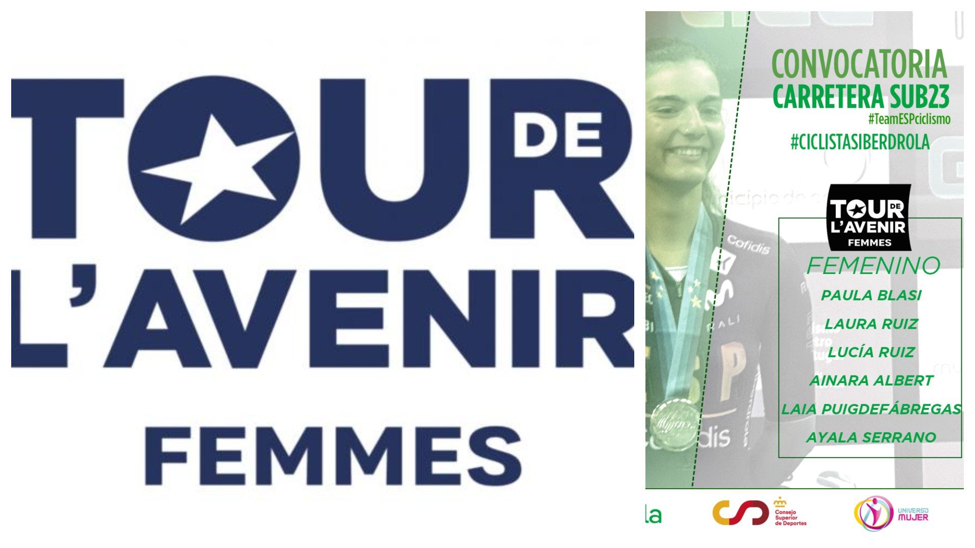 Convocatoria de la Selección Española para el Tour del Porvenir femenino Convocatoria de la Selección Española para el Tour del Porvenir femenino