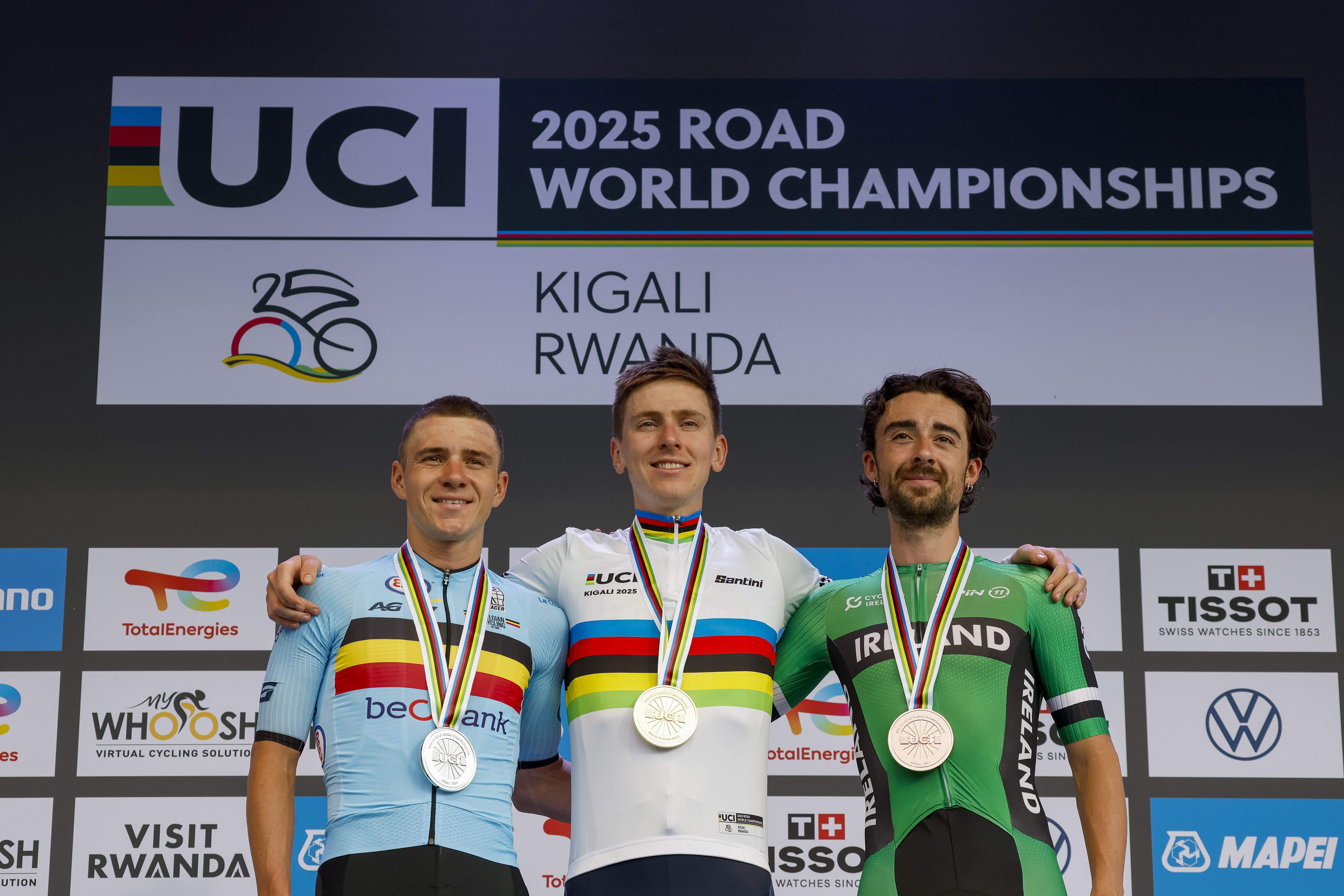 Tadej Pogacar, bicampeón del mundo: segunda exhibición y segundo oro consecutivo Tadej Pogacar, bicampeón del mundo: segunda exhibición y segundo oro consecutivo
