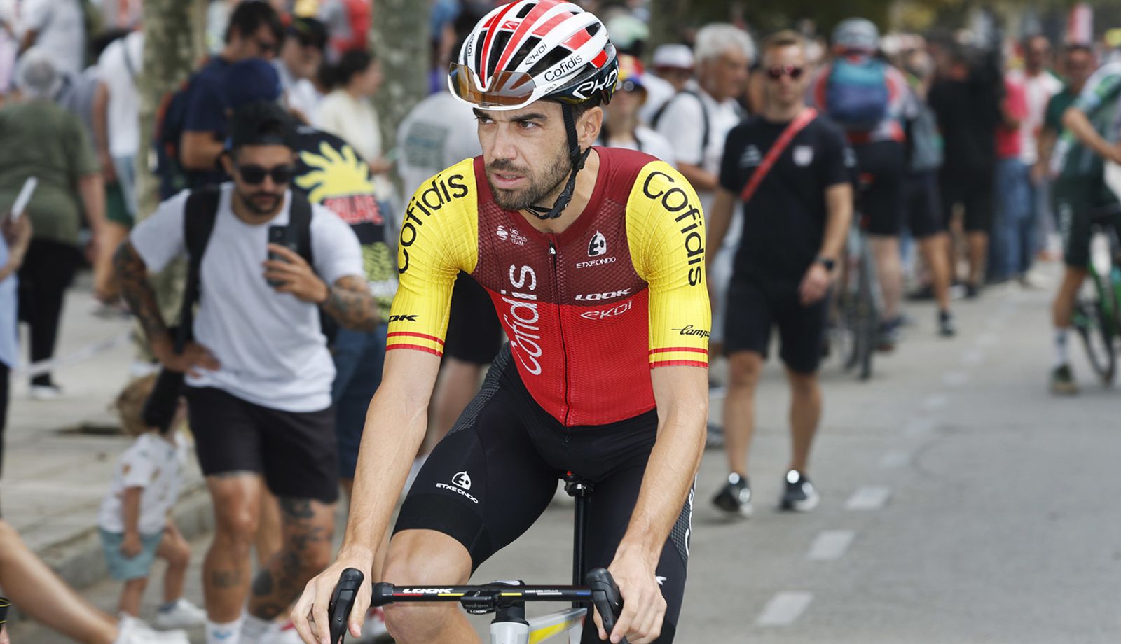 Jesús Herrada en una imagen de la pasada Vuelta a España. Foto: Rafa Gómez (Sprint Cycling Agency) Jesús Herrada en una imagen de la pasada Vuelta a España. Foto: Rafa Gómez (Sprint Cycling Agency)