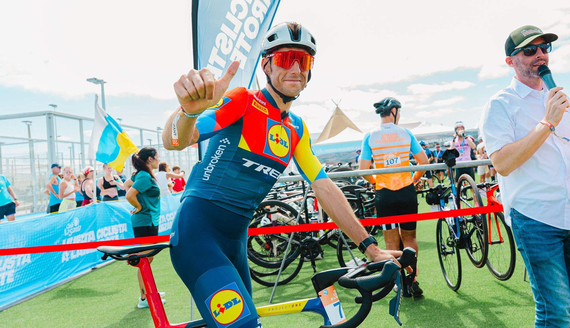 Carlos Verona participó en la segunda edición de la Vuelta Ciclista a Lanzarote