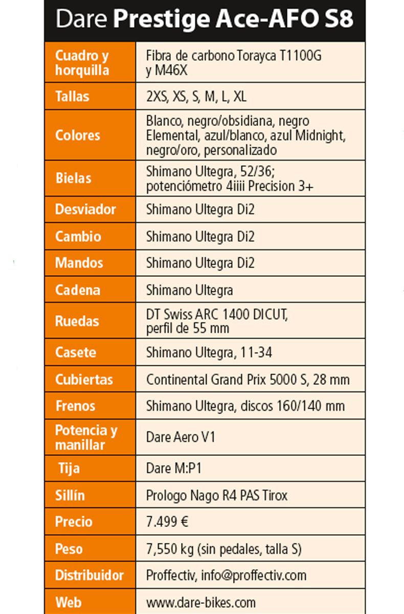 ficha tecnica Dare Prestige ficha tecnica Dare Prestige