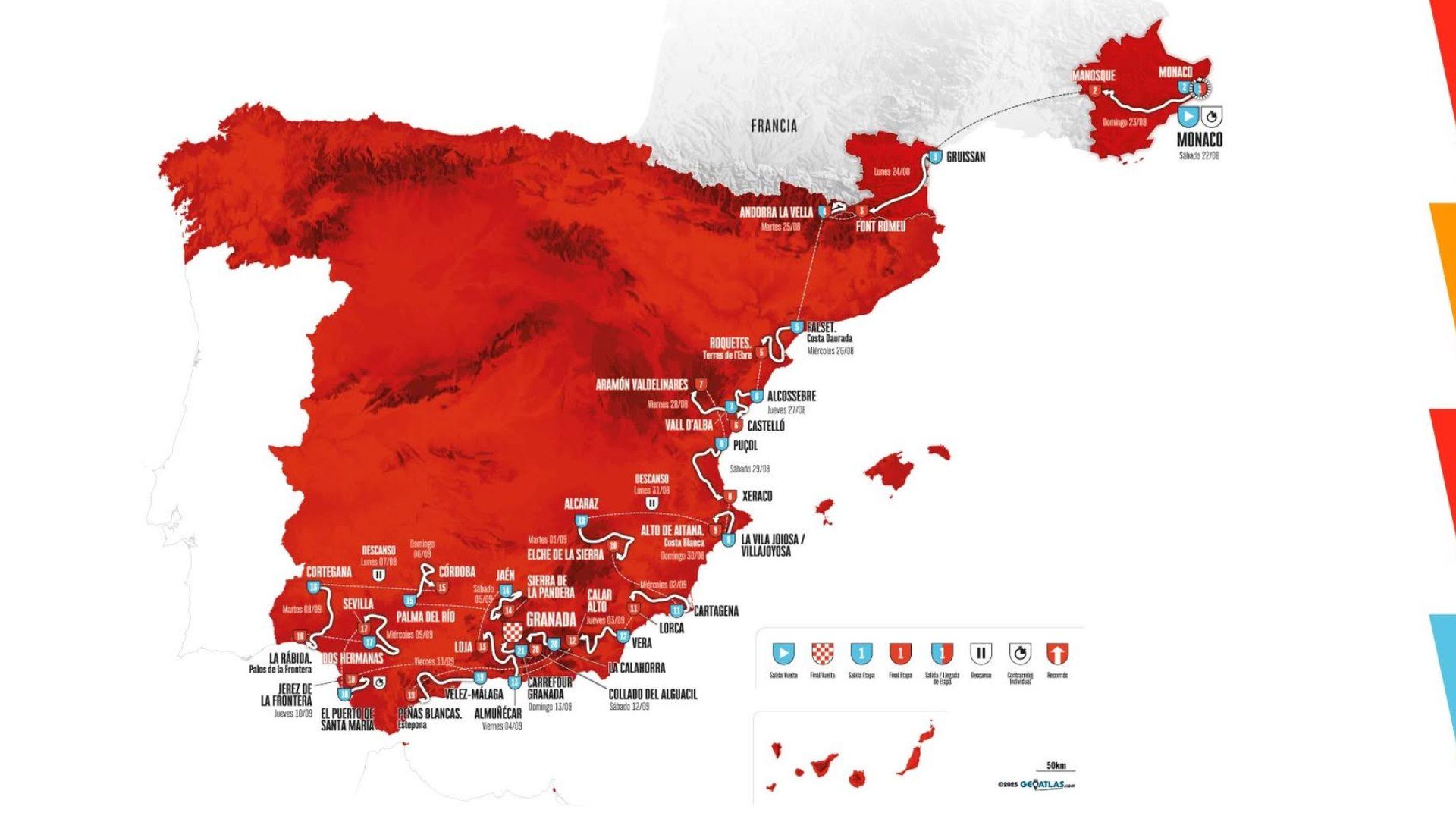 De Mónaco a Granada