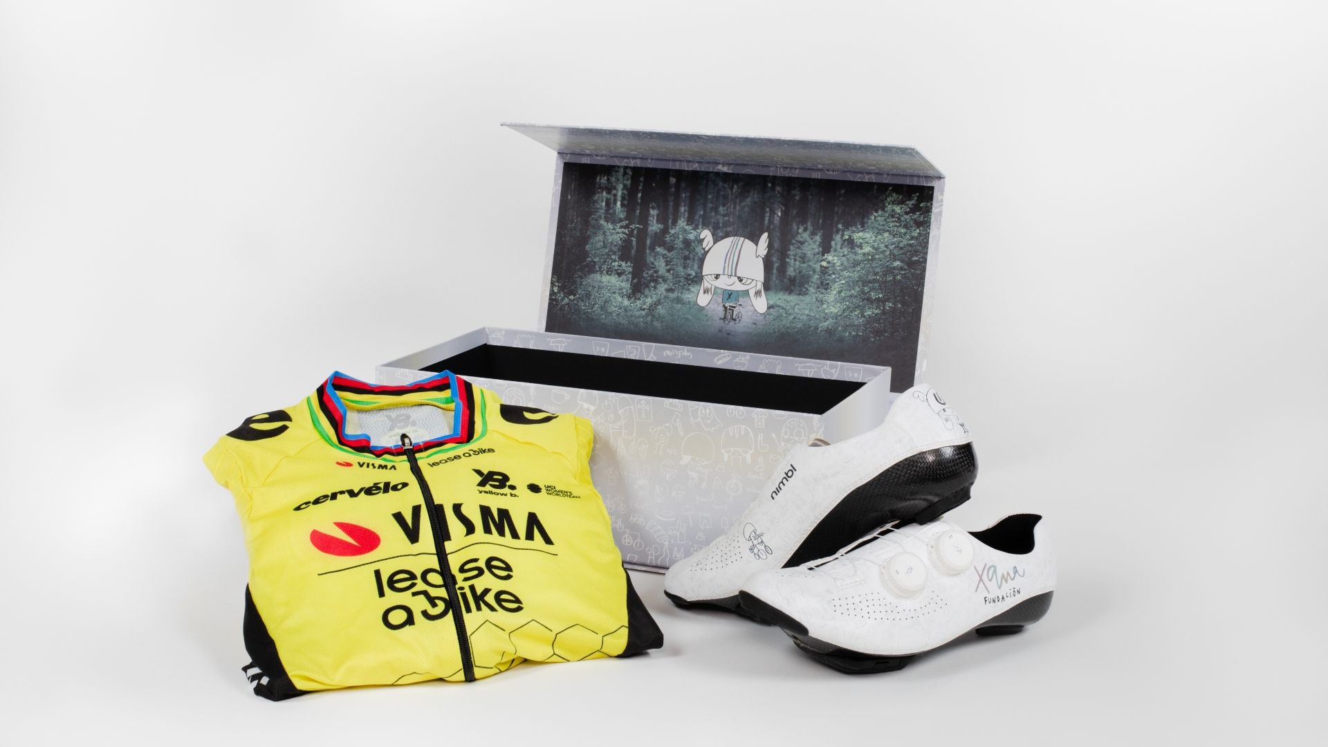 Subasta benéfica online con zapatillas Nimbl usadas por estrellas del ciclismo