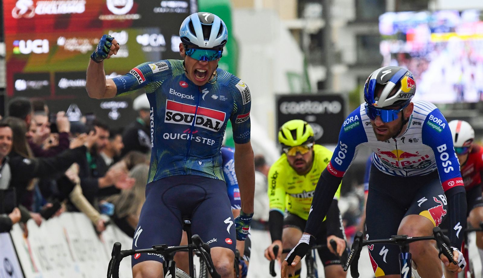 Paul Magnier se lleva la primera batalla de velocistas en la Volta al Algarve Paul Magnier se lleva la primera batalla de velocistas en la Volta al Algarve