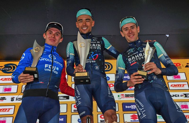 Podio Trofeo Laigueglia 2026 Podio Trofeo Laigueglia 2026