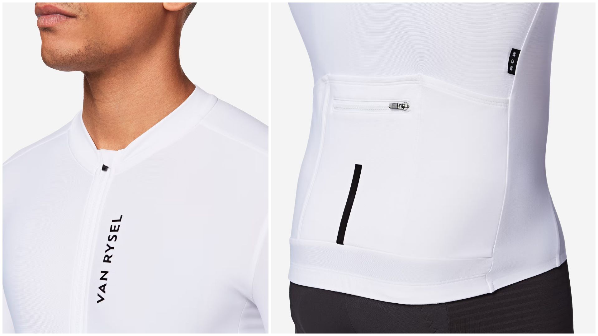 Maillot Van Rysel Ciclismo Carretera Unisex Entretiempo Racer 2 Blanco. Maillot Van Rysel Ciclismo Carretera Unisex Entretiempo Racer 2 Blanco.