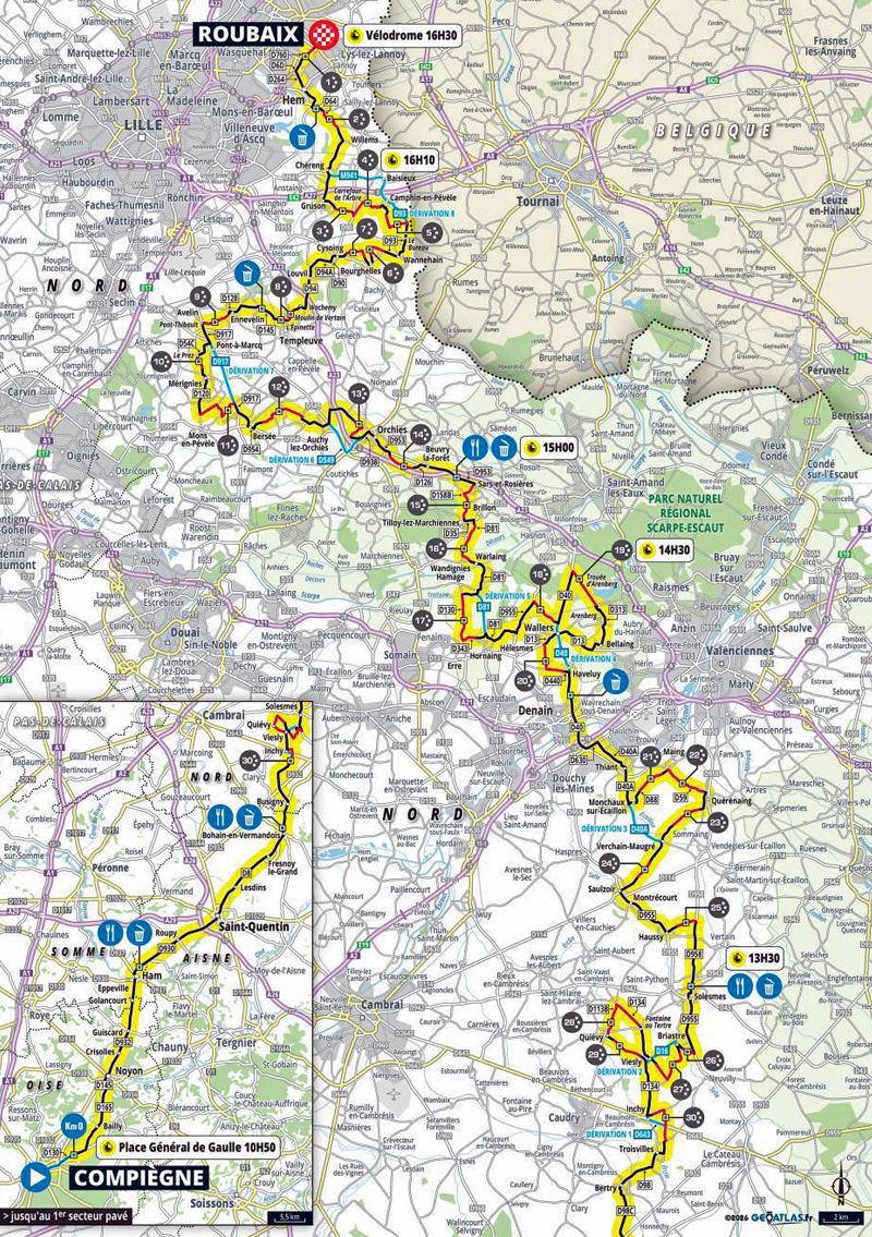 plano Paris Roubaix plano Paris Roubaix