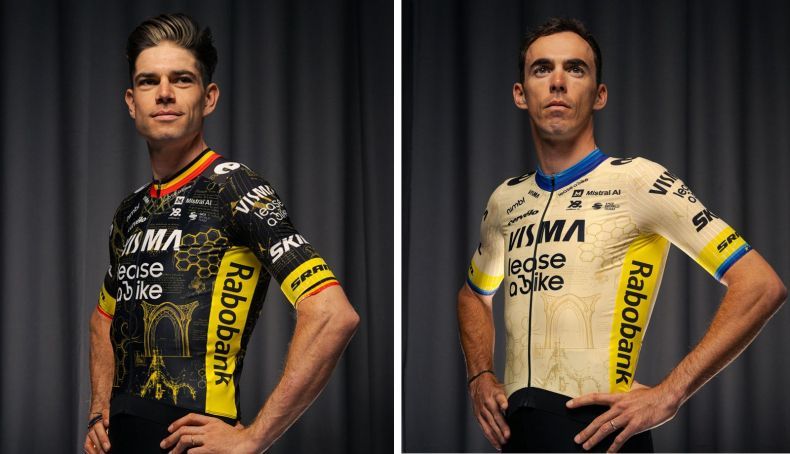 el visma lease a bike estrenara un maillot inspirado en gaudi para el tour de francia 2 790x454