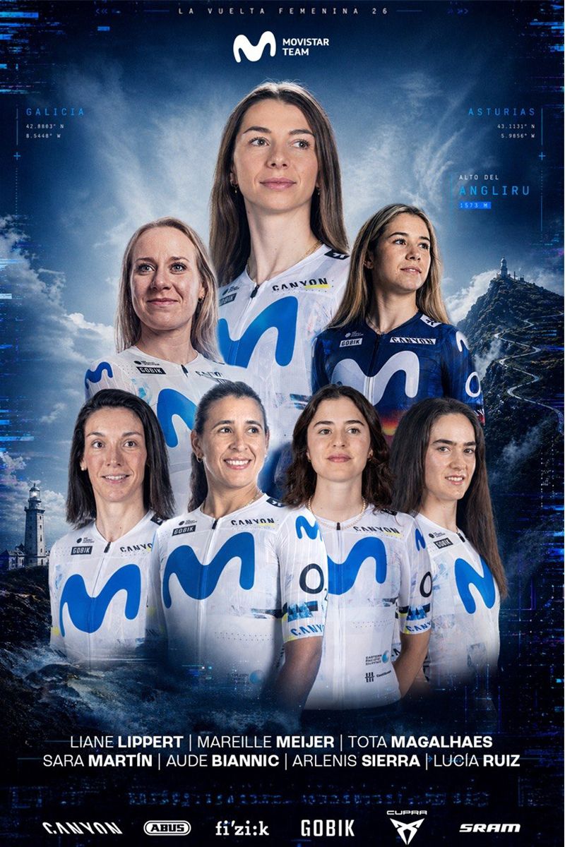 cartel Movistar femenino Vuelta cartel Movistar femenino Vuelta