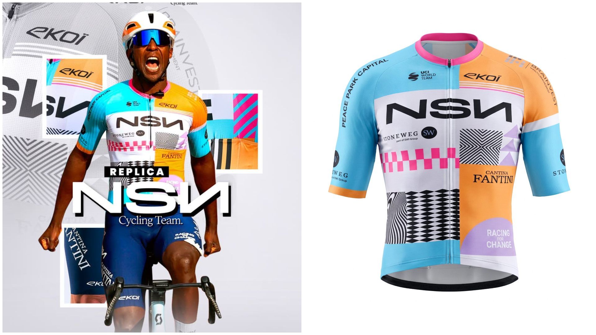Maillot réplica EKOI Racing Proteam NSN.