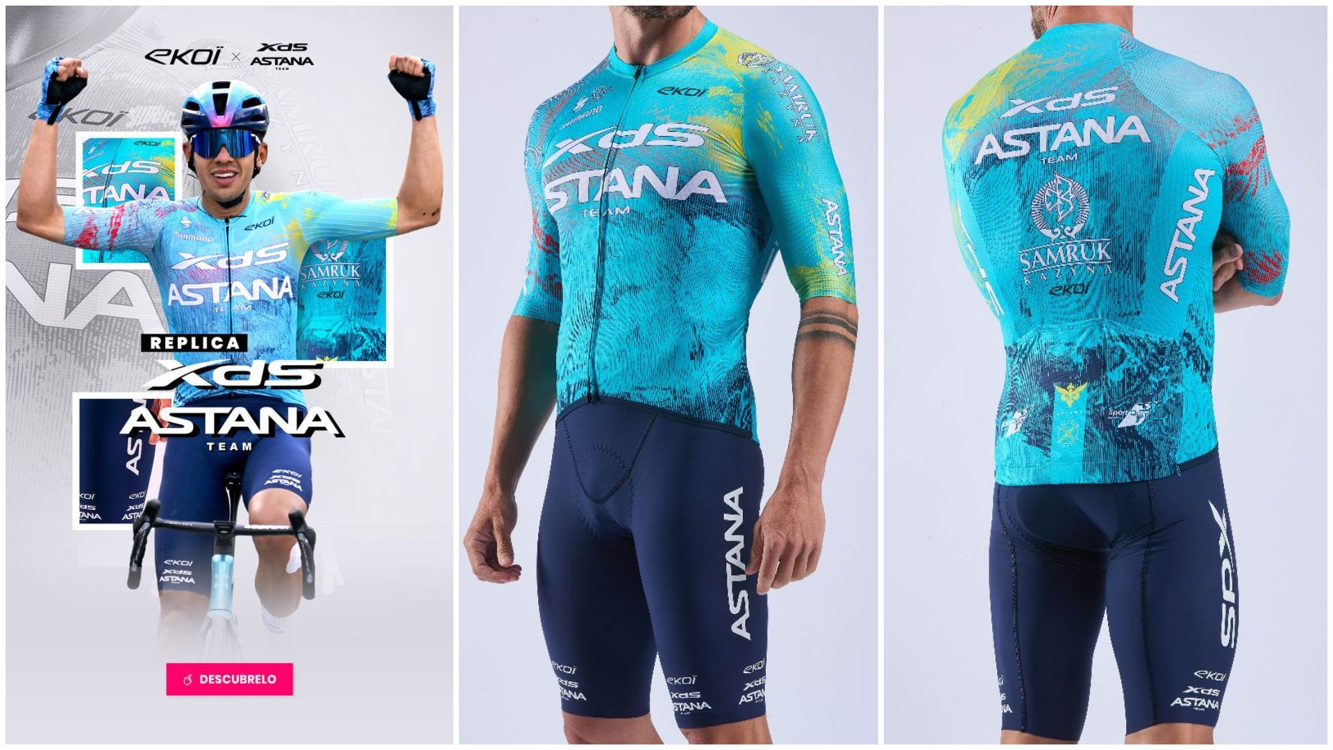 Pedalea con los colores del equipo XDS Astana.