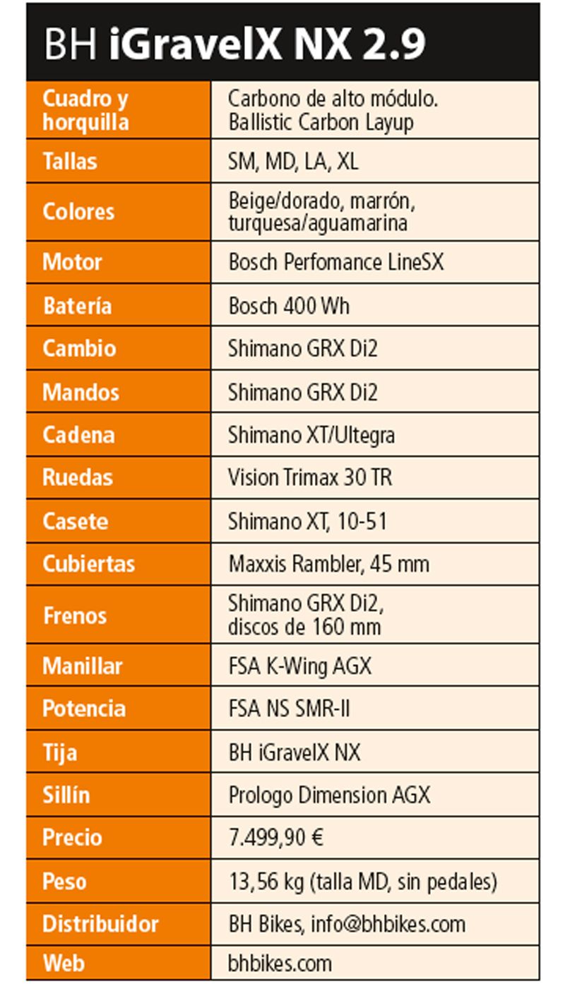 BH iGravelX NX ficha tecnica BH iGravelX NX ficha tecnica