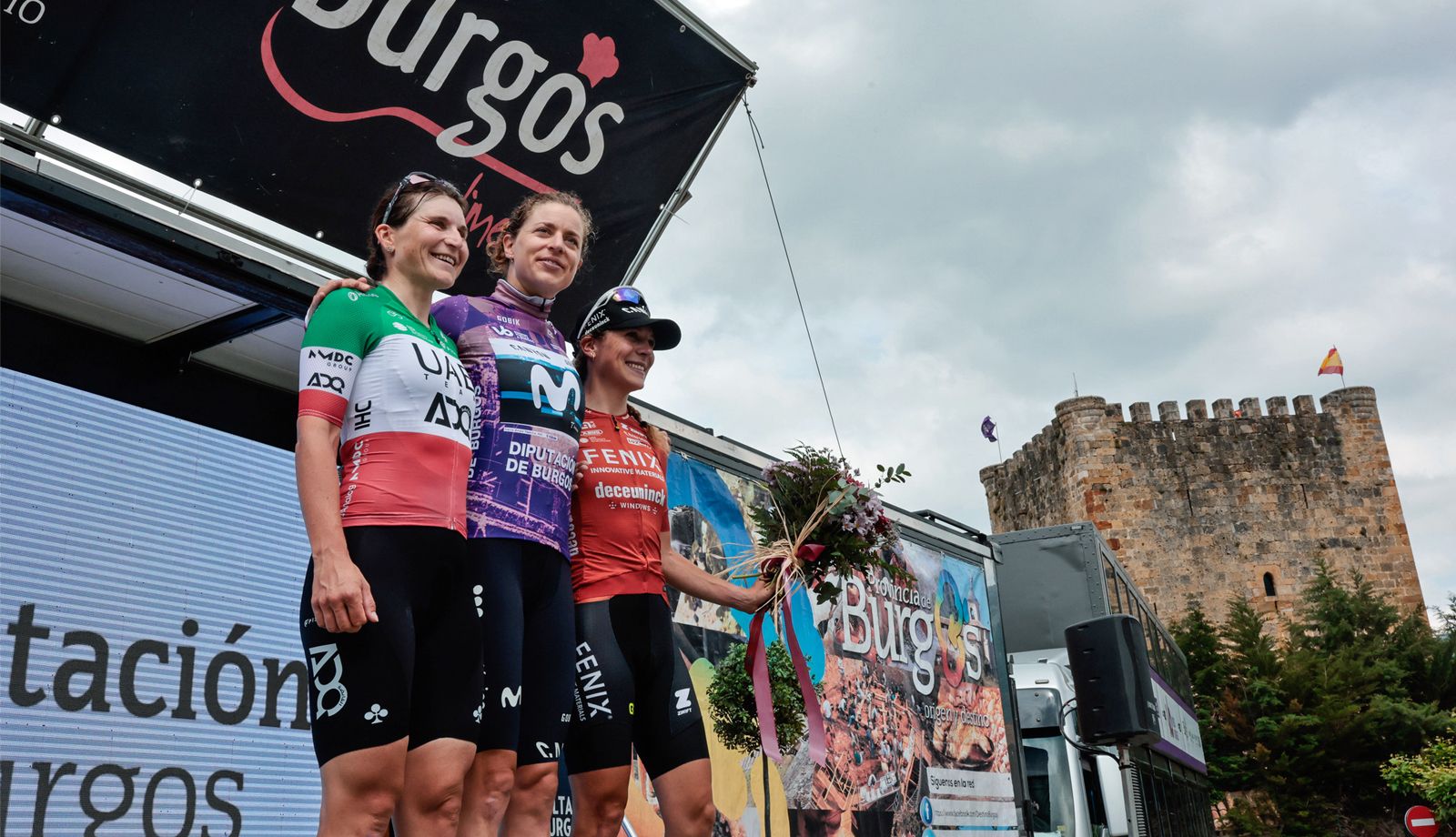 Podio de la Vuelta a Burgos 2025