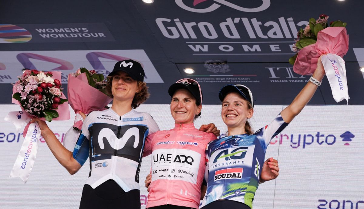 Podio del Giro d’Italia Women 2025