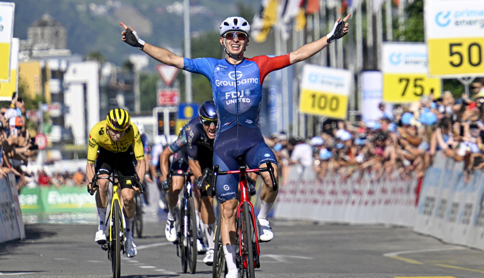 Romain Grégoire remata la fuga en Suiza por delante de Marcel Camprubí