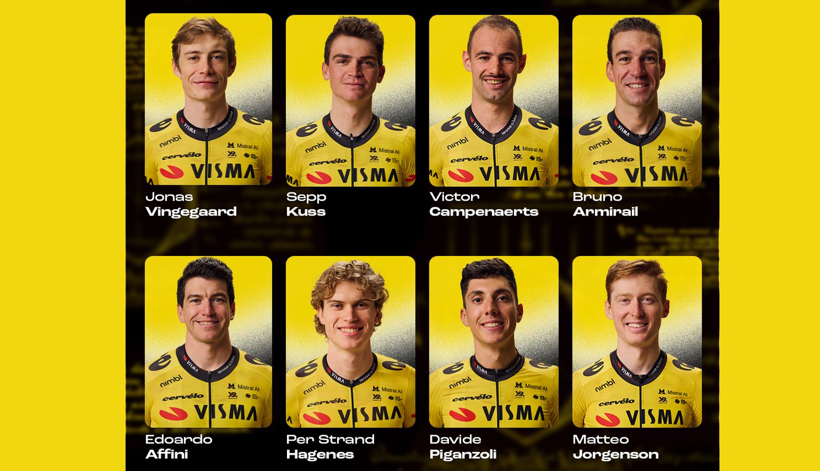 Visma Lease a Bike anuncia el equipo con el que buscarán el tercer Tour de Vingegaard