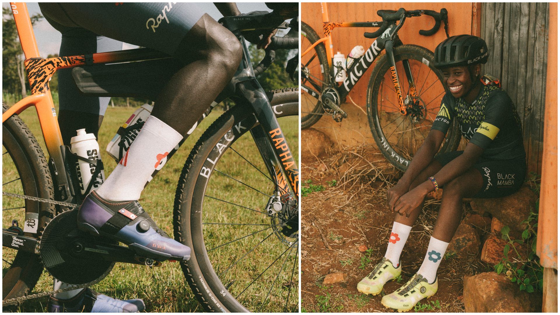 Fizik tiñe sus zapatillas de gravel con los colores del ciclismo de África Oriental.