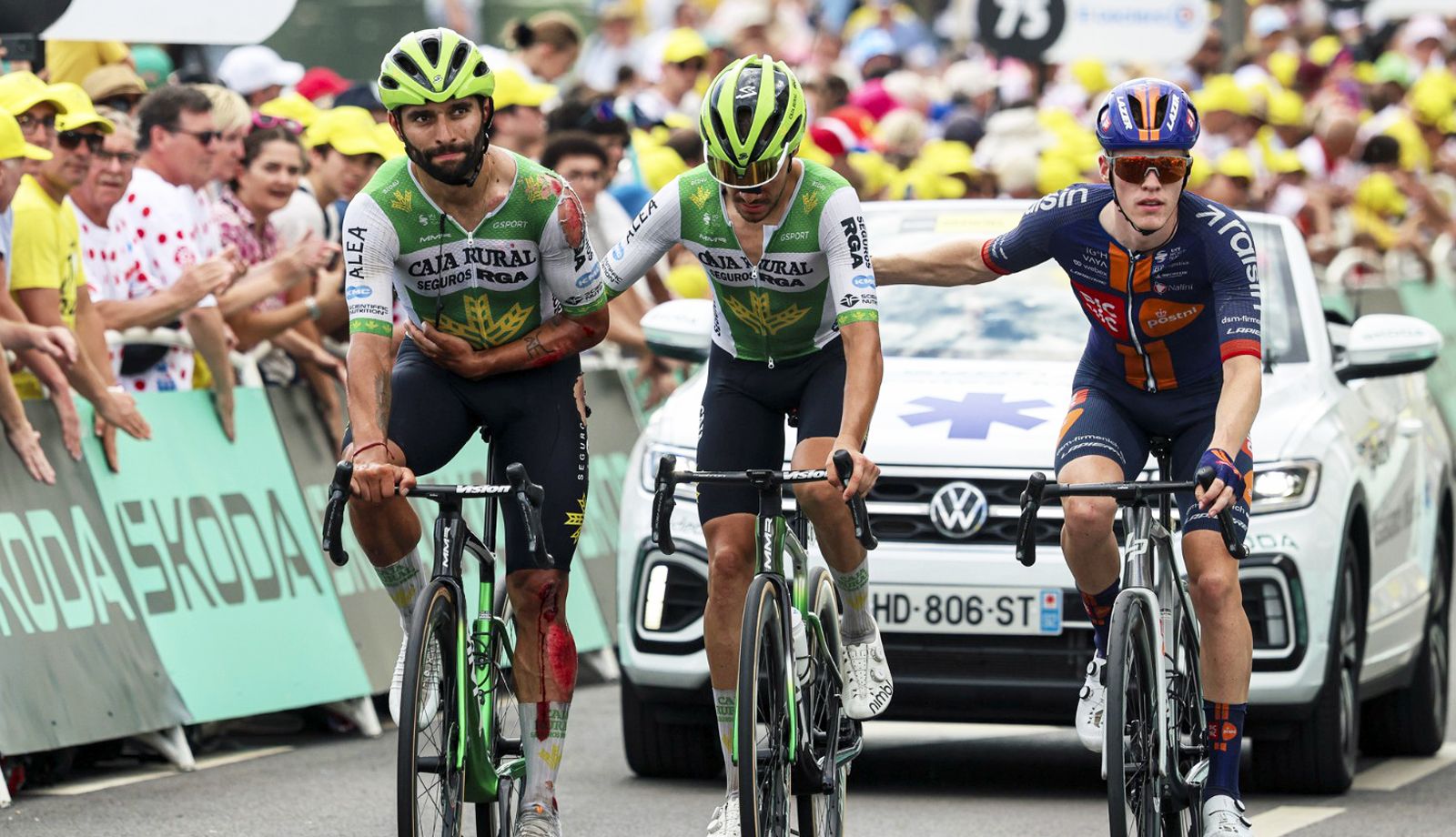 Fernando Gaviria, fractura de clavícula y adiós al Tour Fernando Gaviria, fractura de clavícula y adiós al Tour