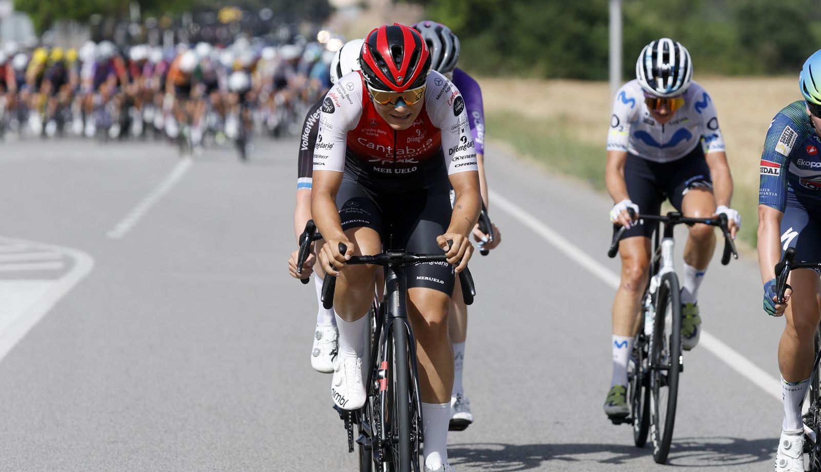 Eva Anguela en una etapa de la pasada Volta a Catalunya