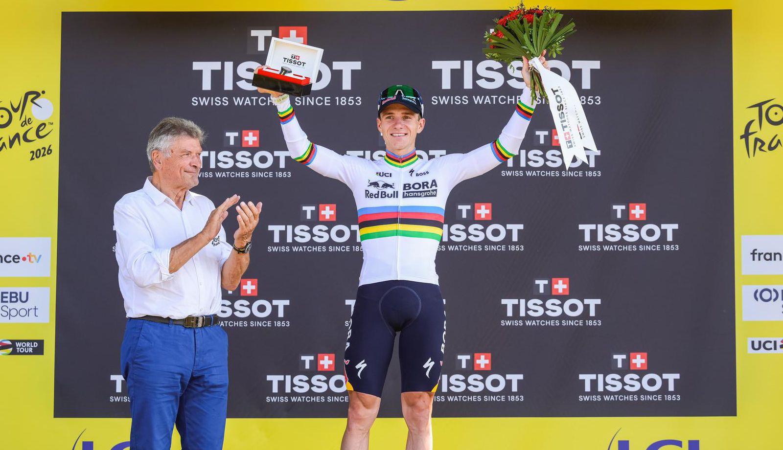 Remco Evenepoel, ganador de la 16ª etapa.
