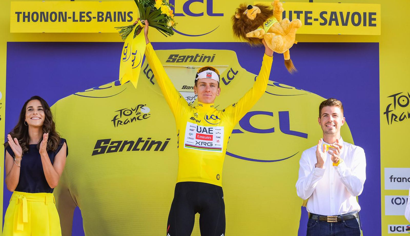 Tadej Pogacar, un día más sigue líder del Tour