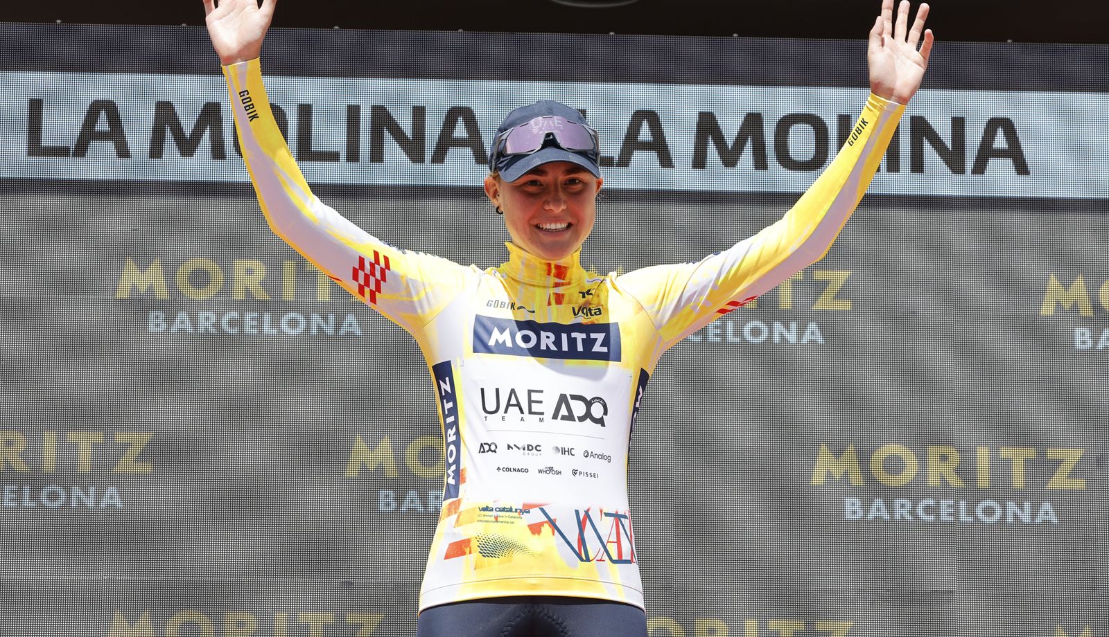 Paula Blasi -en la imagen, en el podio tras ganar la Volta a Catalunya- debutará en el Tour de Francia